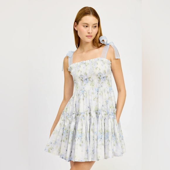 En Saison Pastel Floral Mini Dress - Picture 3 of 4